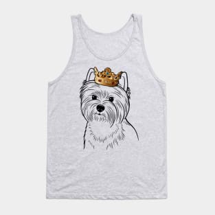 West Highland White Terrier Westie Dog King Queen Wearing Crown Tank Top